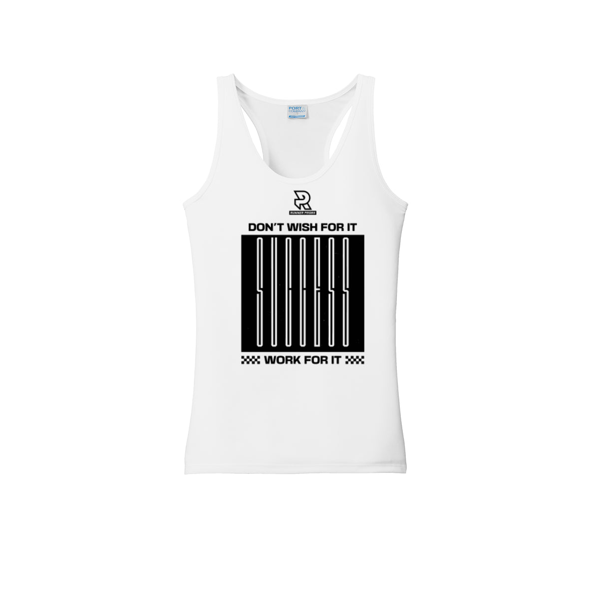 DON'T WISH FOR IT WORK FOR IT (Black) - Womens Performance Tank