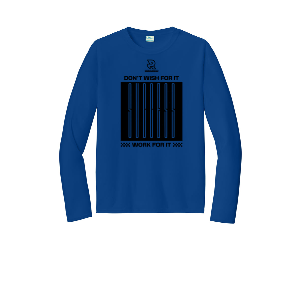 DON'T WISH FOR IT WORK FOR IT (Black) - Long Sleeve Performance Tee