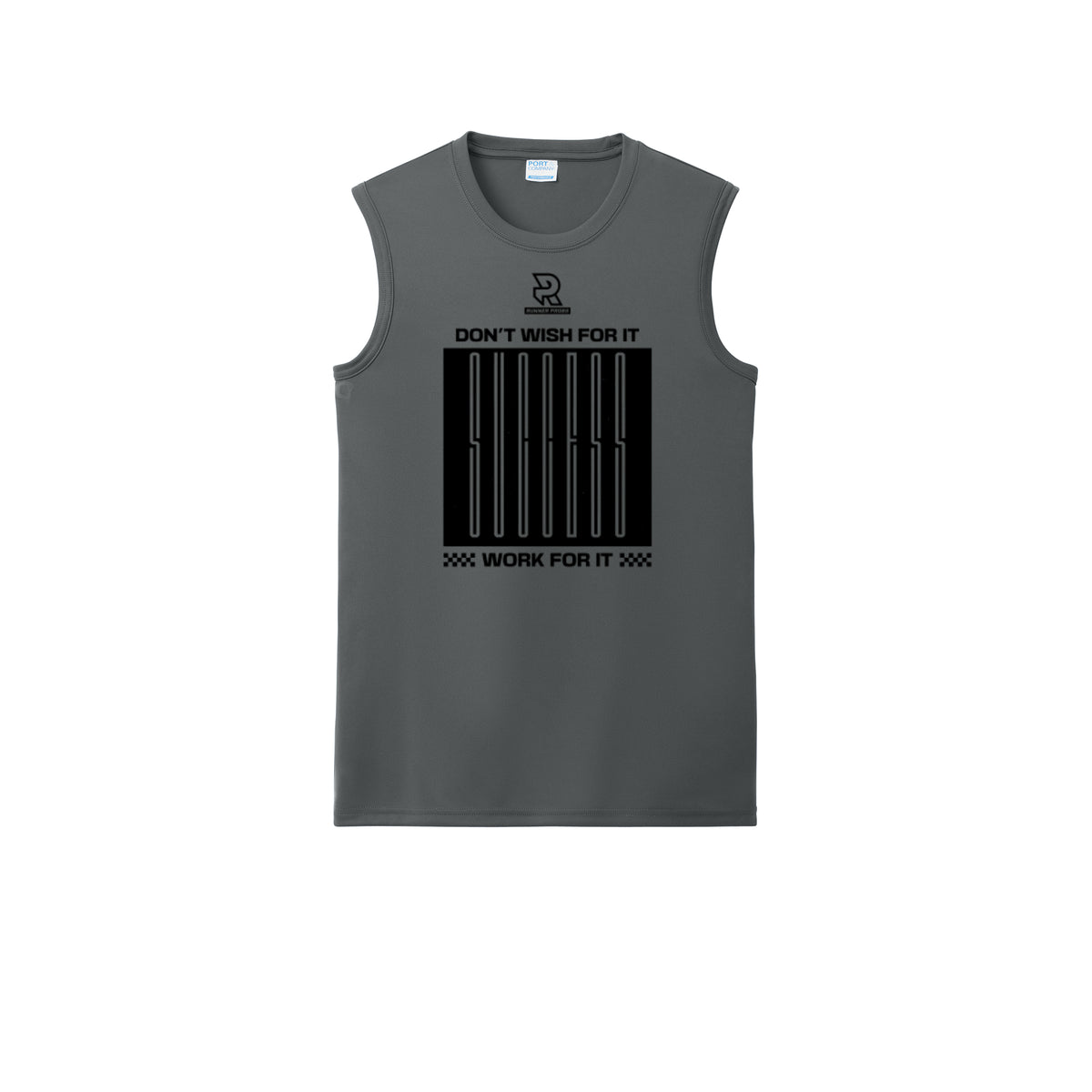 DON'T WISH FOR IT WORK FOR IT (Black) - Sleeveless Performance Tee