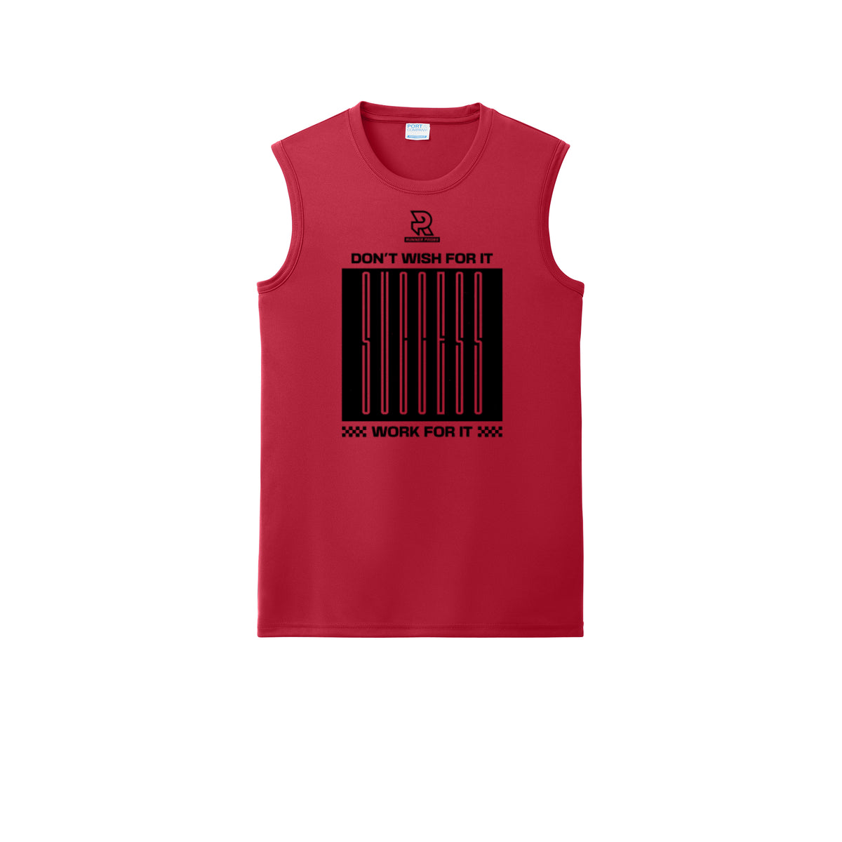 DON'T WISH FOR IT WORK FOR IT (Black) - Sleeveless Performance Tee