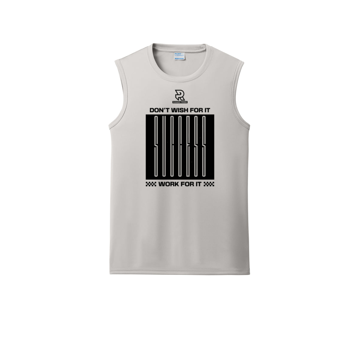 DON'T WISH FOR IT WORK FOR IT (Black) - Sleeveless Performance Tee
