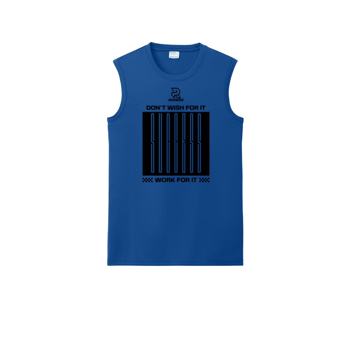 DON'T WISH FOR IT WORK FOR IT (Black) - Sleeveless Performance Tee
