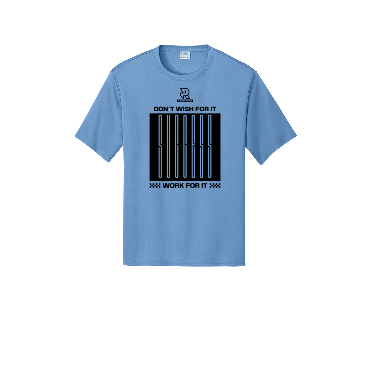 DON'T WISH FOR IT WORK FOR IT (Black) - Short Sleeve Performance Tee