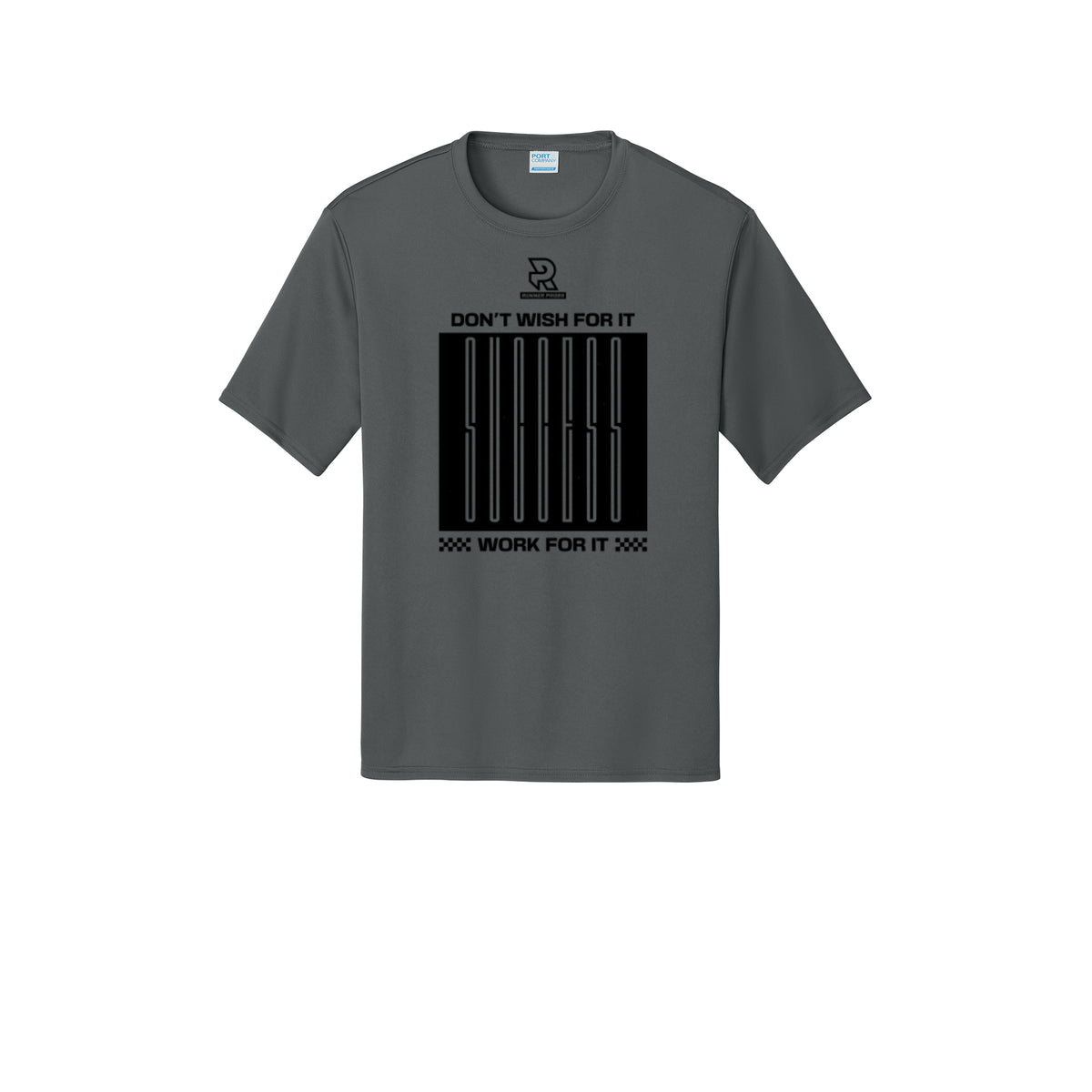 DON'T WISH FOR IT WORK FOR IT (Black) - Short Sleeve Performance Tee