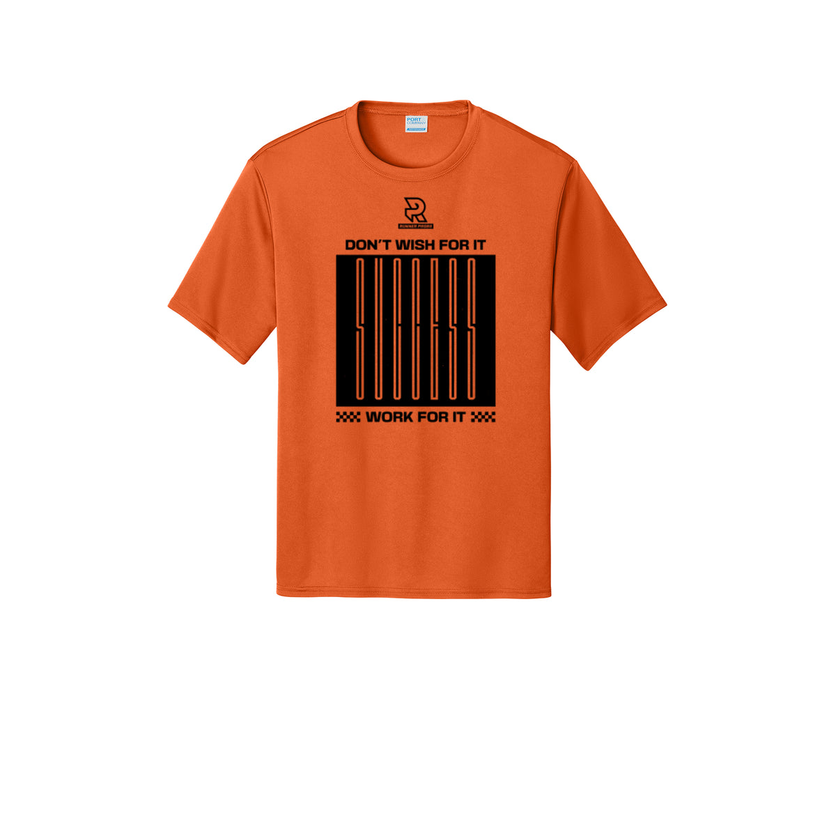 DON'T WISH FOR IT WORK FOR IT (Black) - Short Sleeve Performance Tee