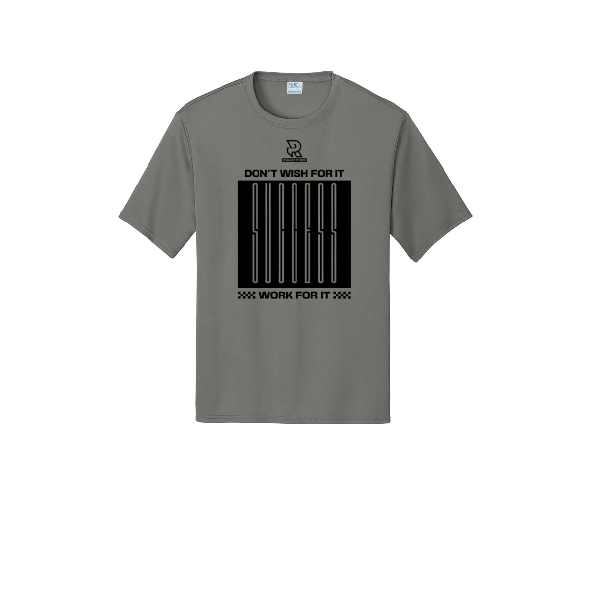 DON'T WISH FOR IT WORK FOR IT (Black) - Short Sleeve Performance Tee