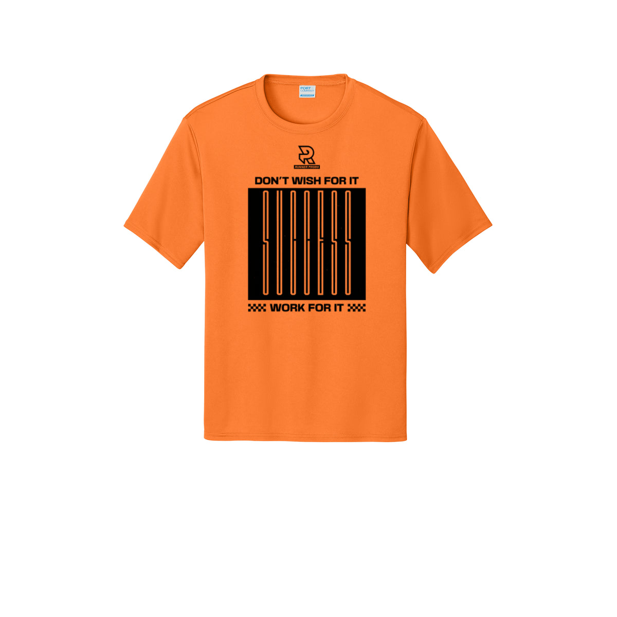 DON'T WISH FOR IT WORK FOR IT (Black) - Short Sleeve Performance Tee