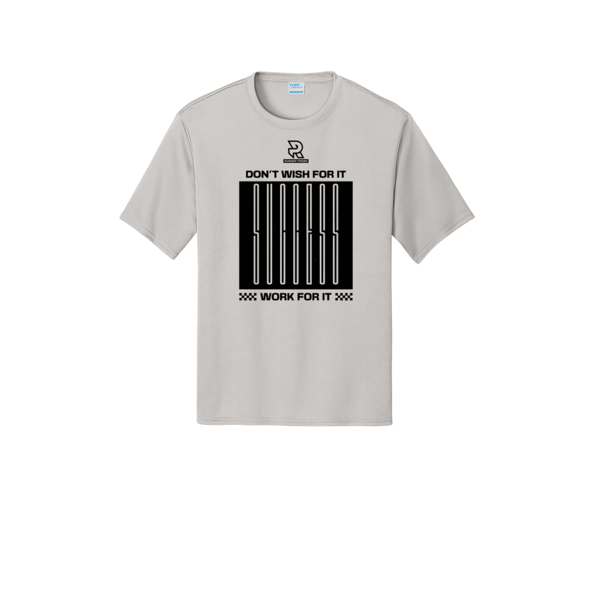 DON'T WISH FOR IT WORK FOR IT (Black) - Short Sleeve Performance Tee