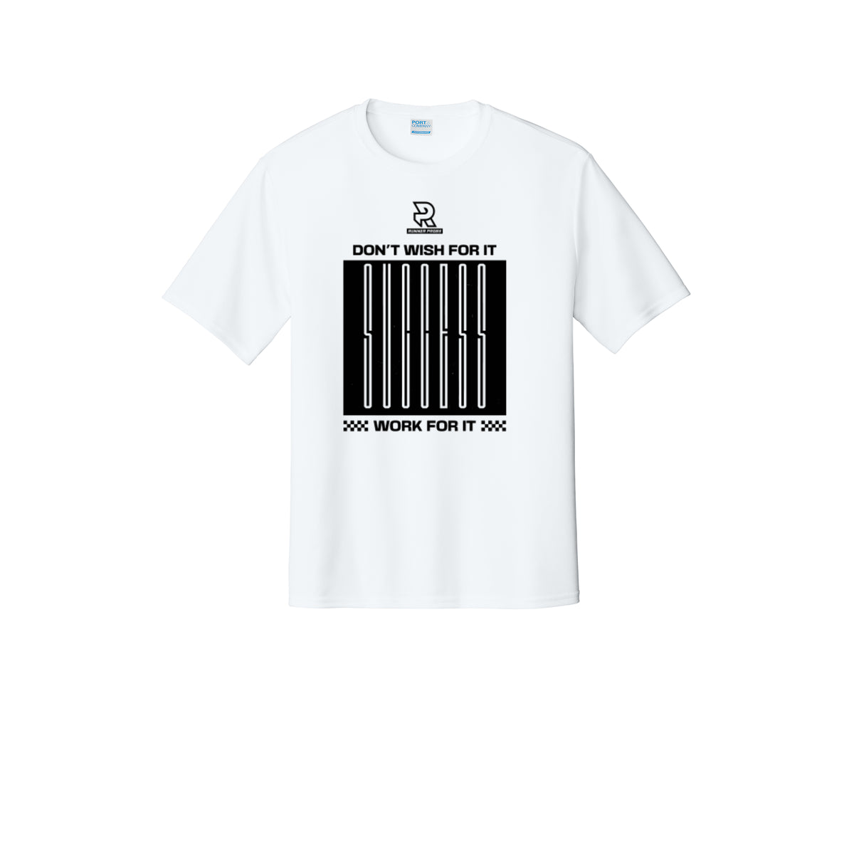 DON'T WISH FOR IT WORK FOR IT (Black) - Short Sleeve Performance Tee