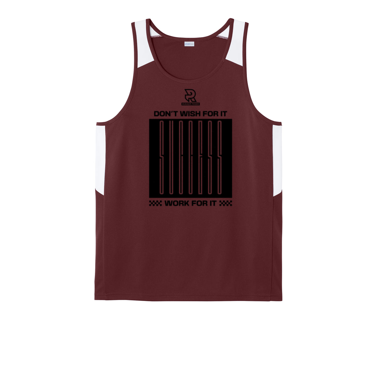 DON'T WISH FOR IT WORK FOR IT (Black) - Mens Club Track Tank