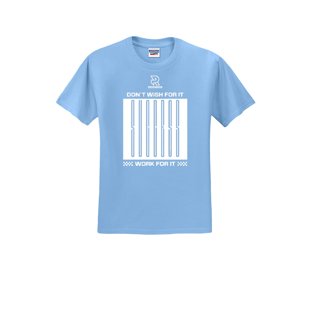 DON'T WISH FOR IT WORK FOR IT (White) - Short Sleeve Cotton Tee