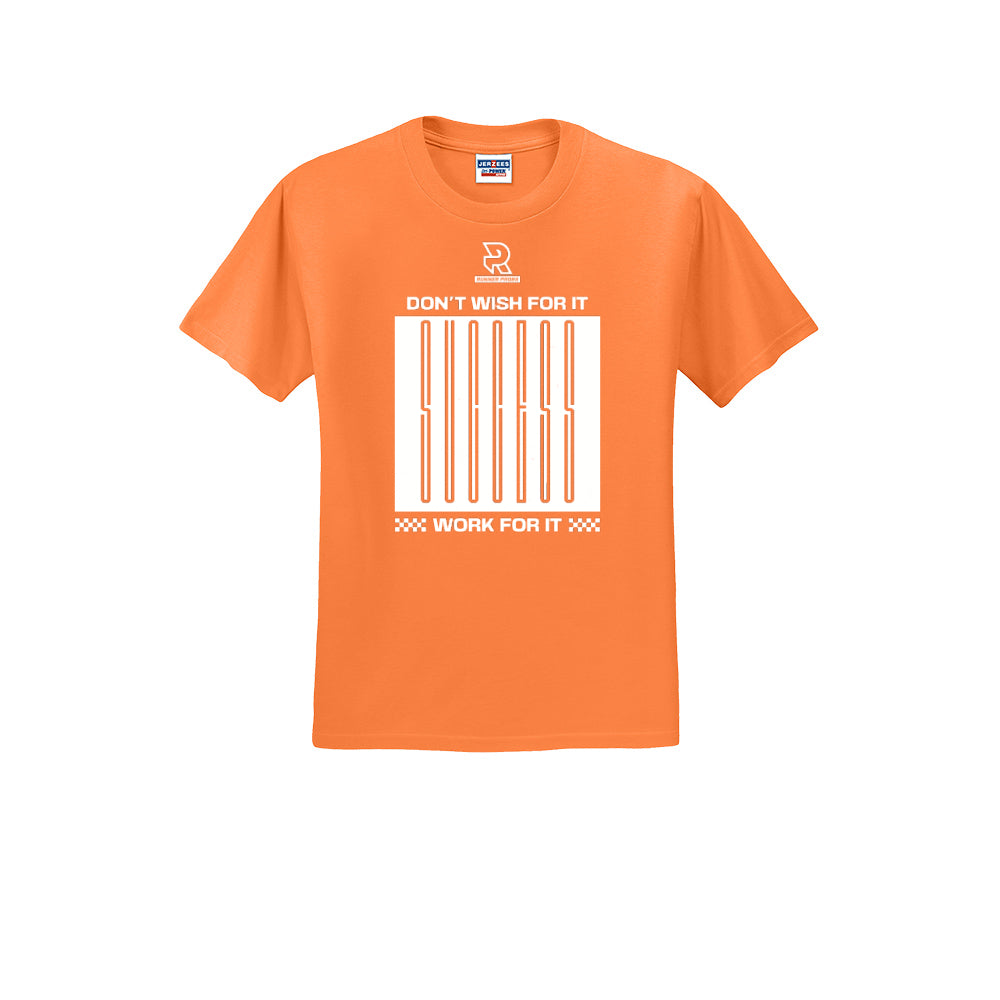 DON'T WISH FOR IT WORK FOR IT (White) - Short Sleeve Cotton Tee