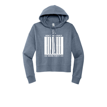 DON'T WISH FOR IT WORK FOR IT (White) - Womens Fleece Hoodie