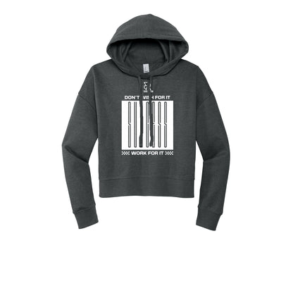 DON'T WISH FOR IT WORK FOR IT (White) - Womens Fleece Hoodie