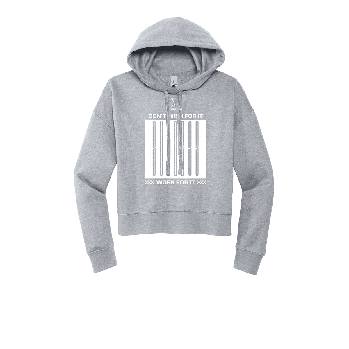 DON'T WISH FOR IT WORK FOR IT (White) - Womens Fleece Hoodie