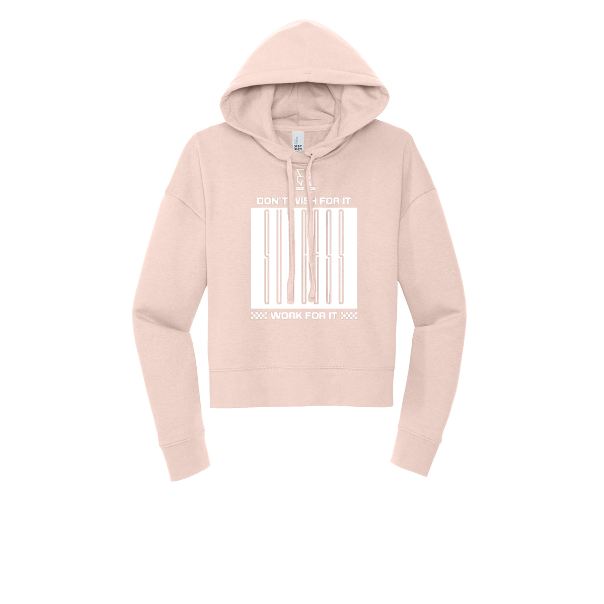 DON'T WISH FOR IT WORK FOR IT (White) - Womens Fleece Hoodie