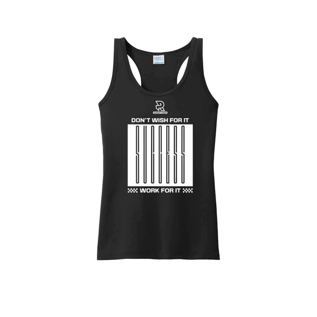 DON'T WISH FOR IT WORK FOR IT (White) - Womens Performance Tank