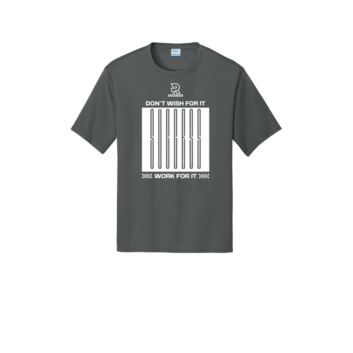 DON'T WISH FOR IT WORK FOR IT (White) - Short Sleeve Performance Tee
