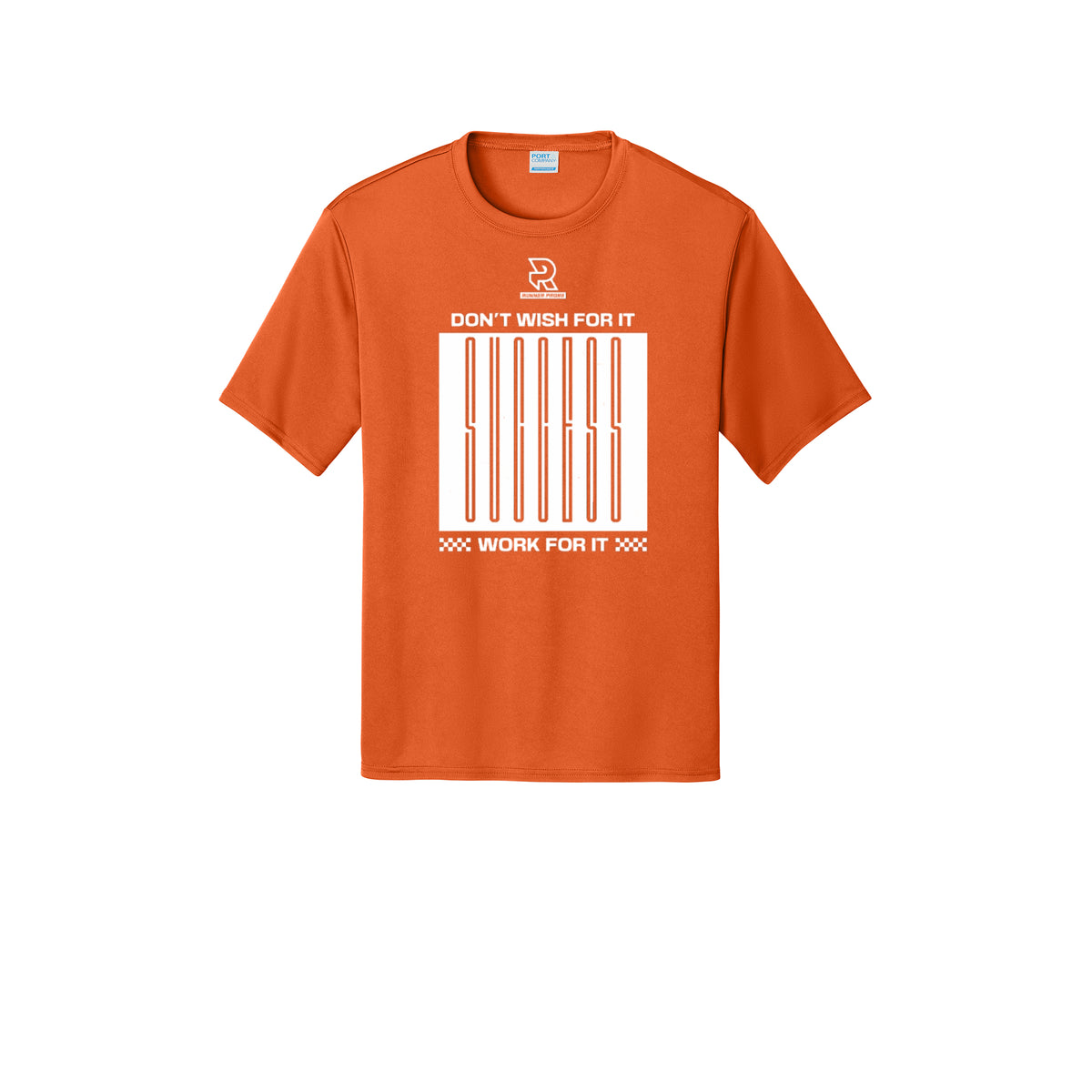DON'T WISH FOR IT WORK FOR IT (White) - Short Sleeve Performance Tee