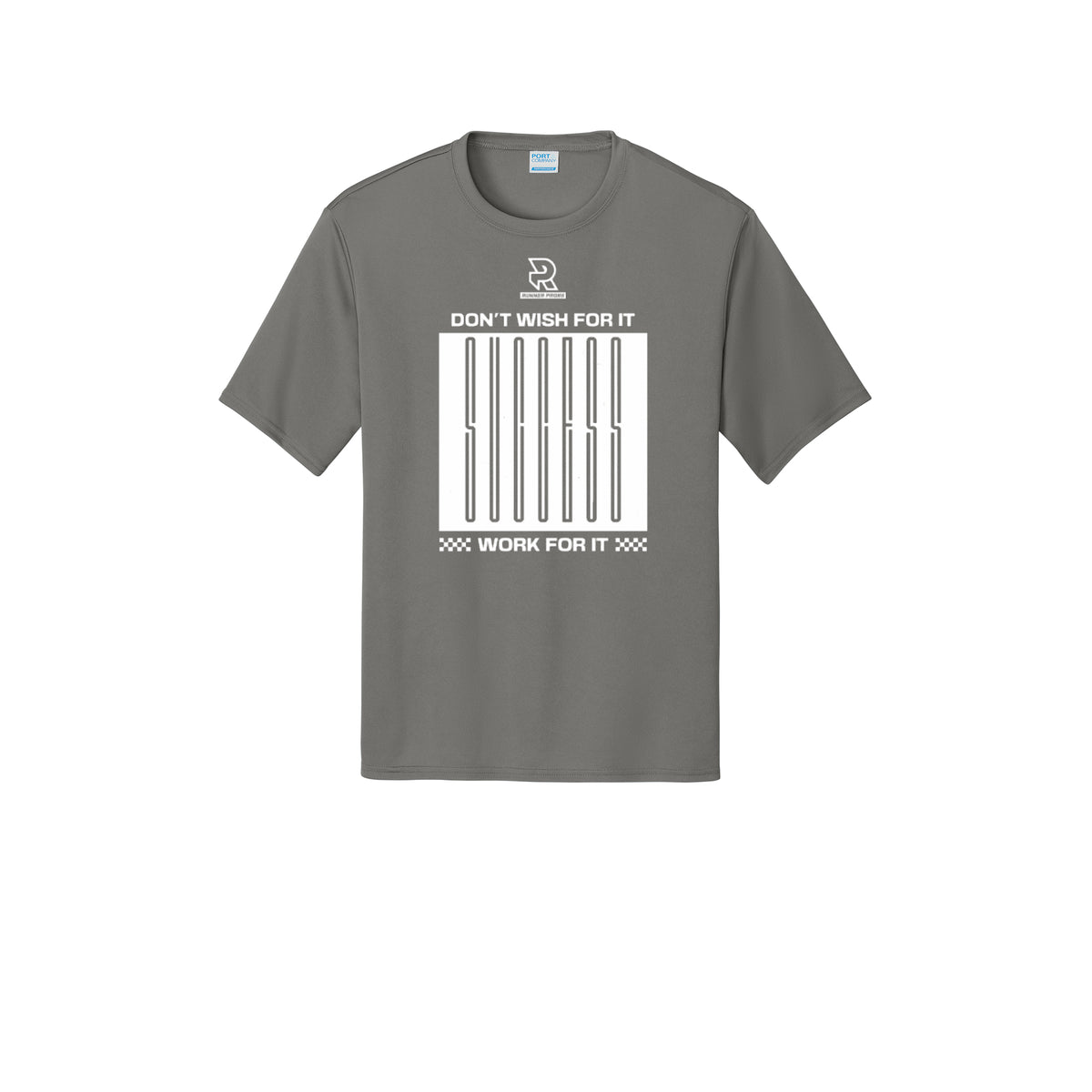 DON'T WISH FOR IT WORK FOR IT (White) - Short Sleeve Performance Tee