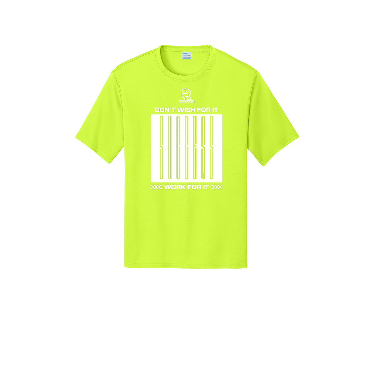 DON'T WISH FOR IT WORK FOR IT (White) - Short Sleeve Performance Tee