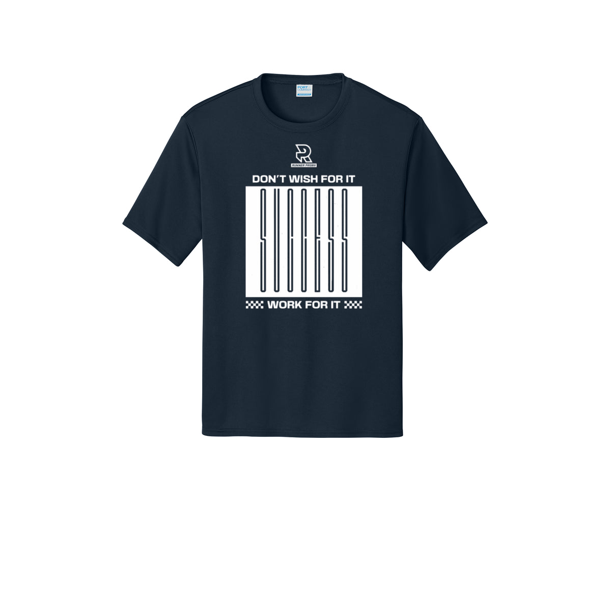 DON'T WISH FOR IT WORK FOR IT (White) - Short Sleeve Performance Tee