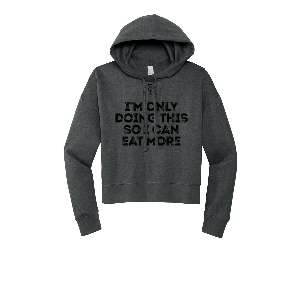 EAT MORE (Black) - Womens Fleece Hoodie