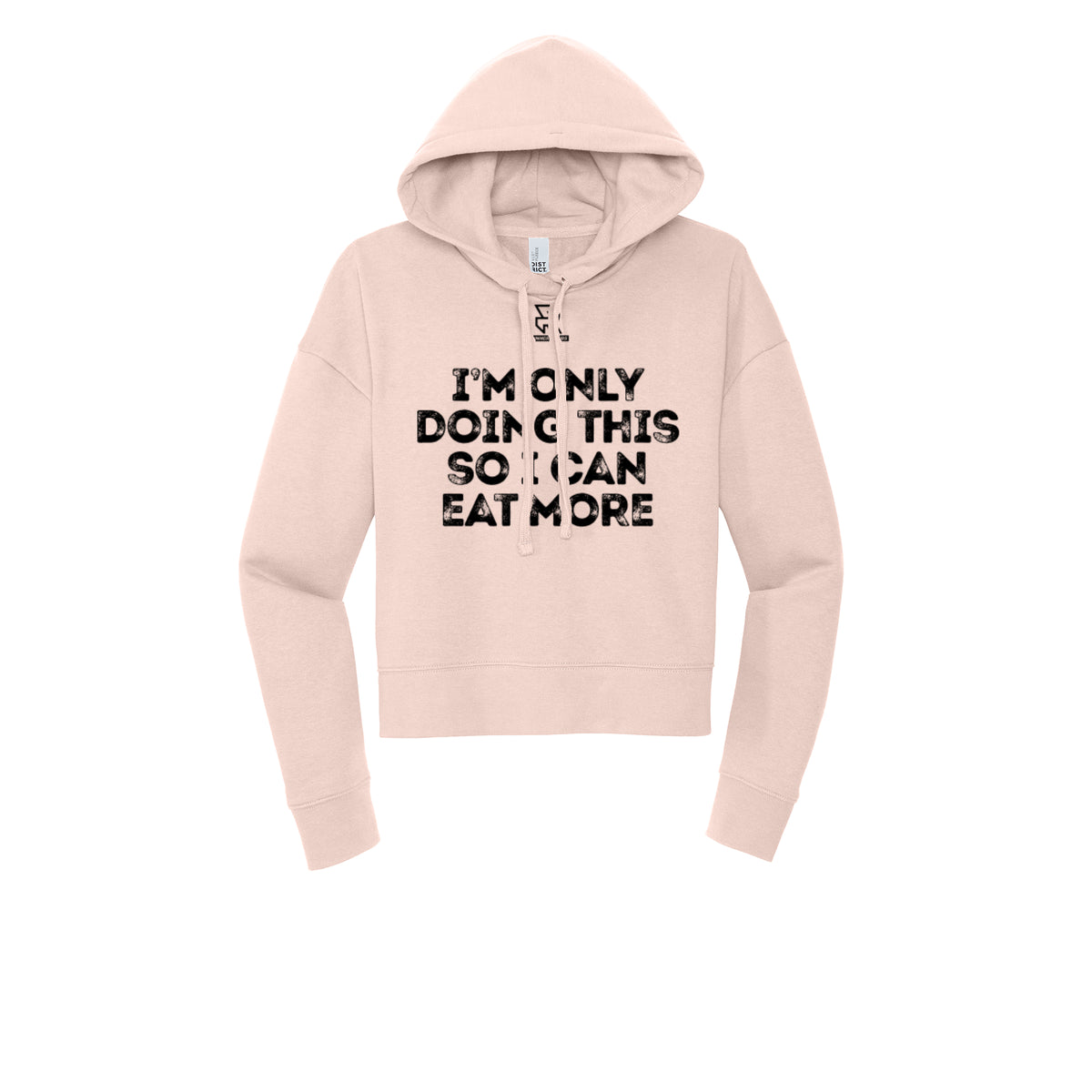 EAT MORE (Black) - Womens Fleece Hoodie