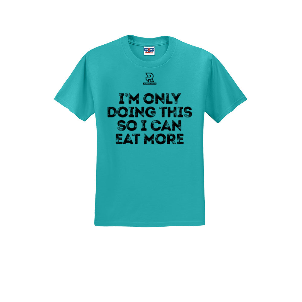EAT MORE (Black) - Short Sleeve Cotton Tee