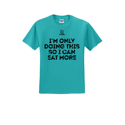 EAT MORE (Black) - Short Sleeve Cotton Tee