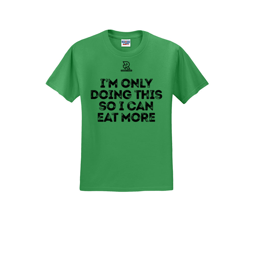 EAT MORE (Black) - Short Sleeve Cotton Tee