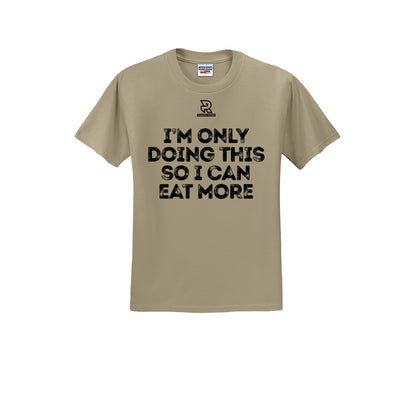 EAT MORE (Black) - Short Sleeve Cotton Tee