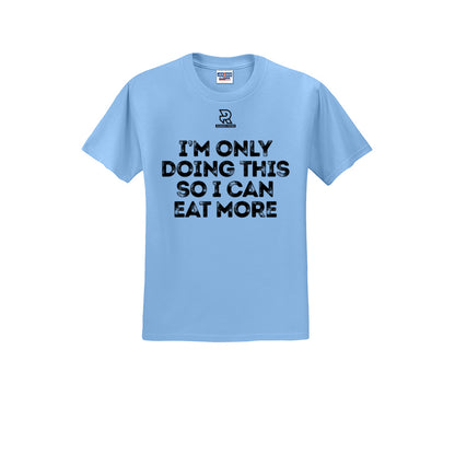 EAT MORE (Black) - Short Sleeve Cotton Tee