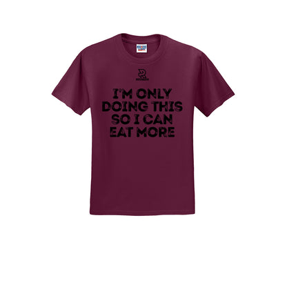 EAT MORE (Black) - Short Sleeve Cotton Tee