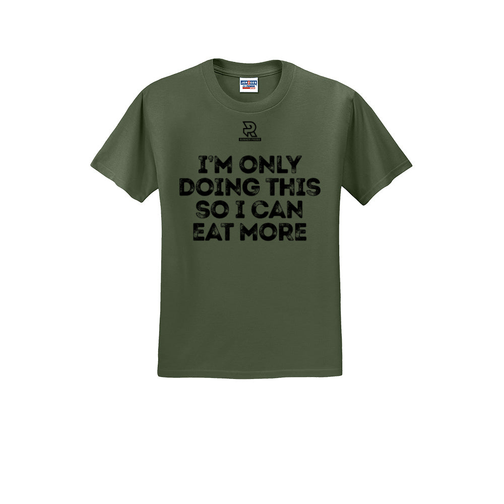 EAT MORE (Black) - Short Sleeve Cotton Tee