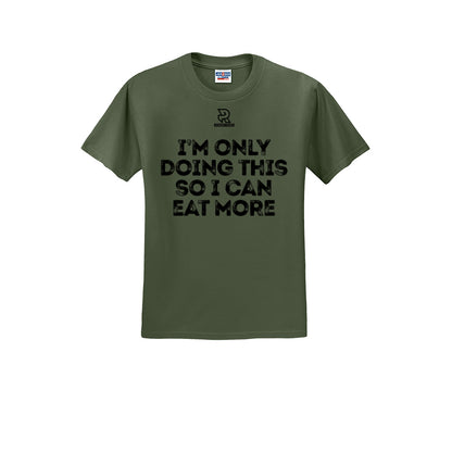 EAT MORE (Black) - Short Sleeve Cotton Tee
