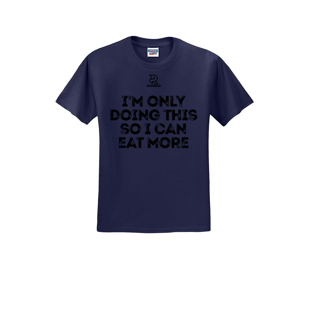EAT MORE (Black) - Short Sleeve Cotton Tee