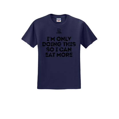 EAT MORE (Black) - Short Sleeve Cotton Tee