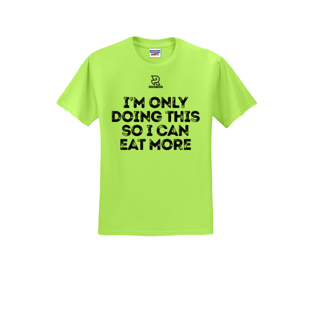EAT MORE (Black) - Short Sleeve Cotton Tee