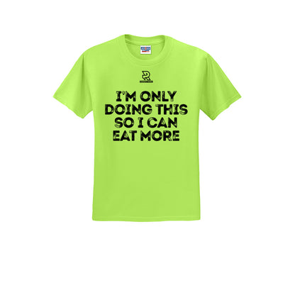 EAT MORE (Black) - Short Sleeve Cotton Tee