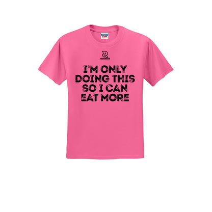 EAT MORE (Black) - Short Sleeve Cotton Tee