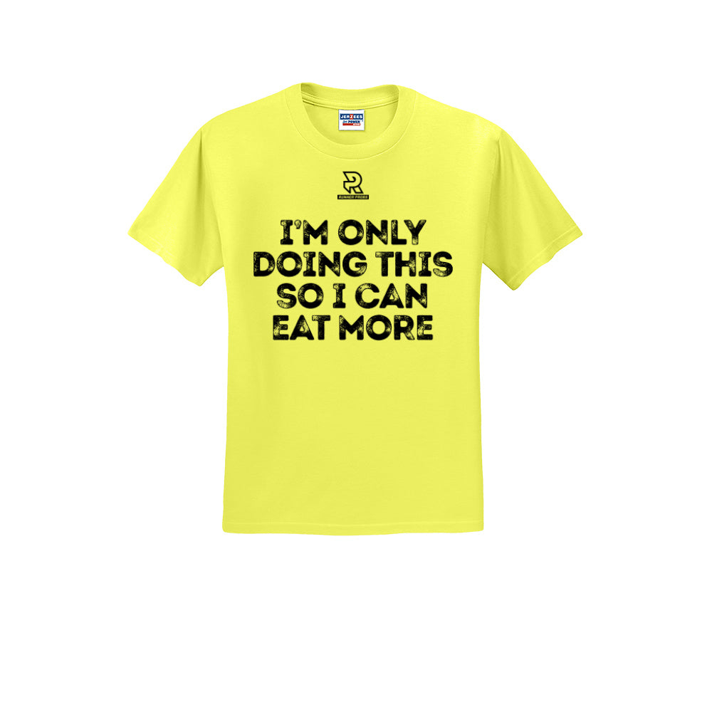 EAT MORE (Black) - Short Sleeve Cotton Tee