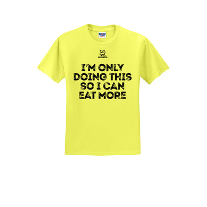 EAT MORE (Black) - Short Sleeve Cotton Tee