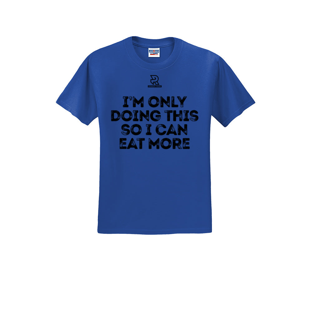 EAT MORE (Black) - Short Sleeve Cotton Tee