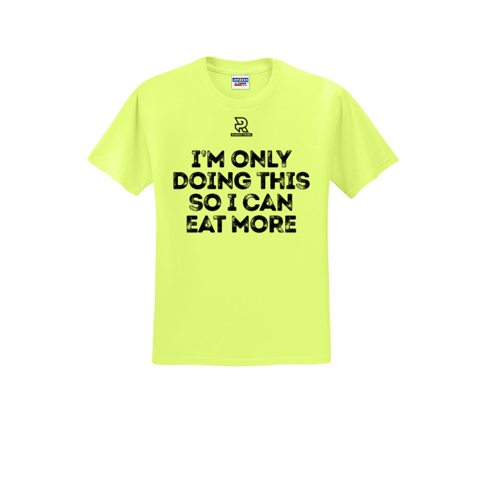 EAT MORE (Black) - Short Sleeve Cotton Tee