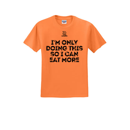 EAT MORE (Black) - Short Sleeve Cotton Tee