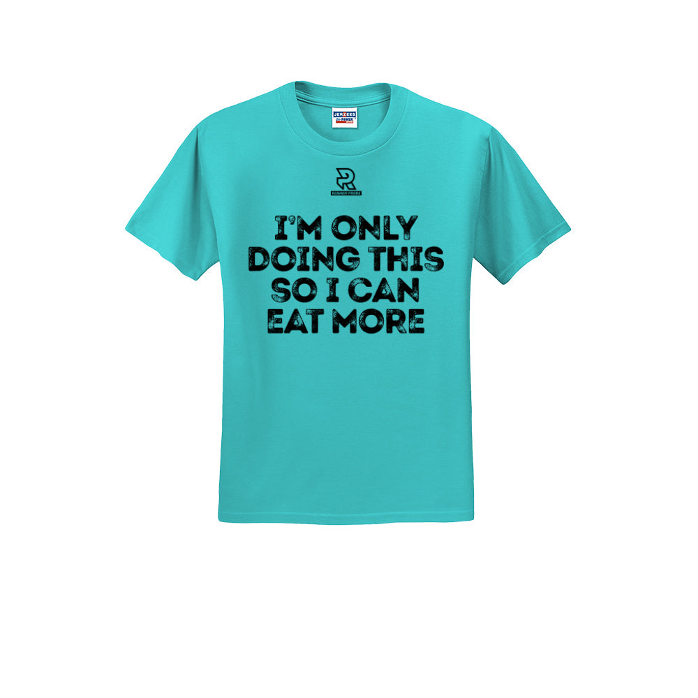 EAT MORE (Black) - Short Sleeve Cotton Tee