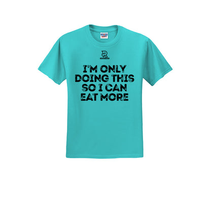 EAT MORE (Black) - Short Sleeve Cotton Tee