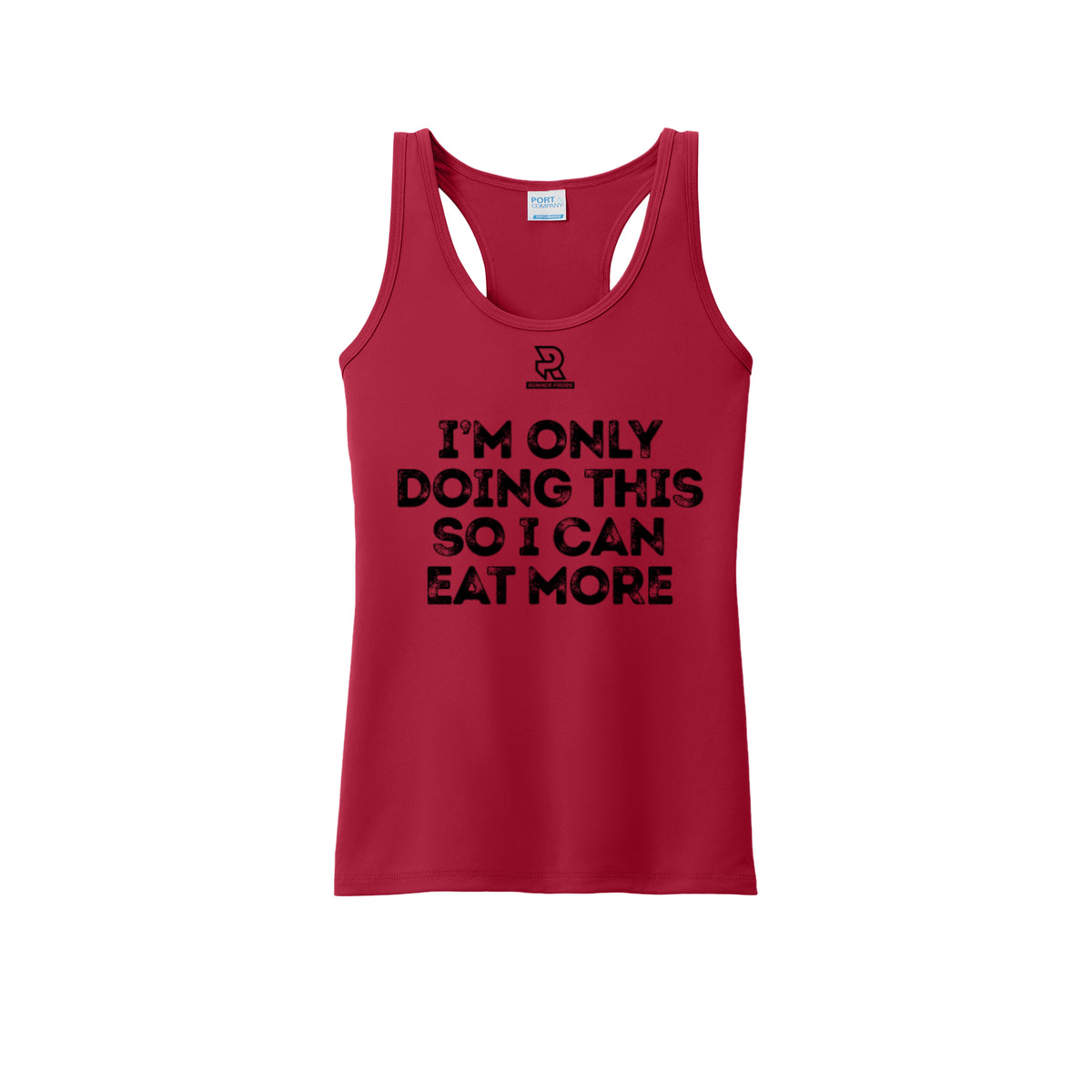 EAT MORE (Black) - Womens Performance Tank