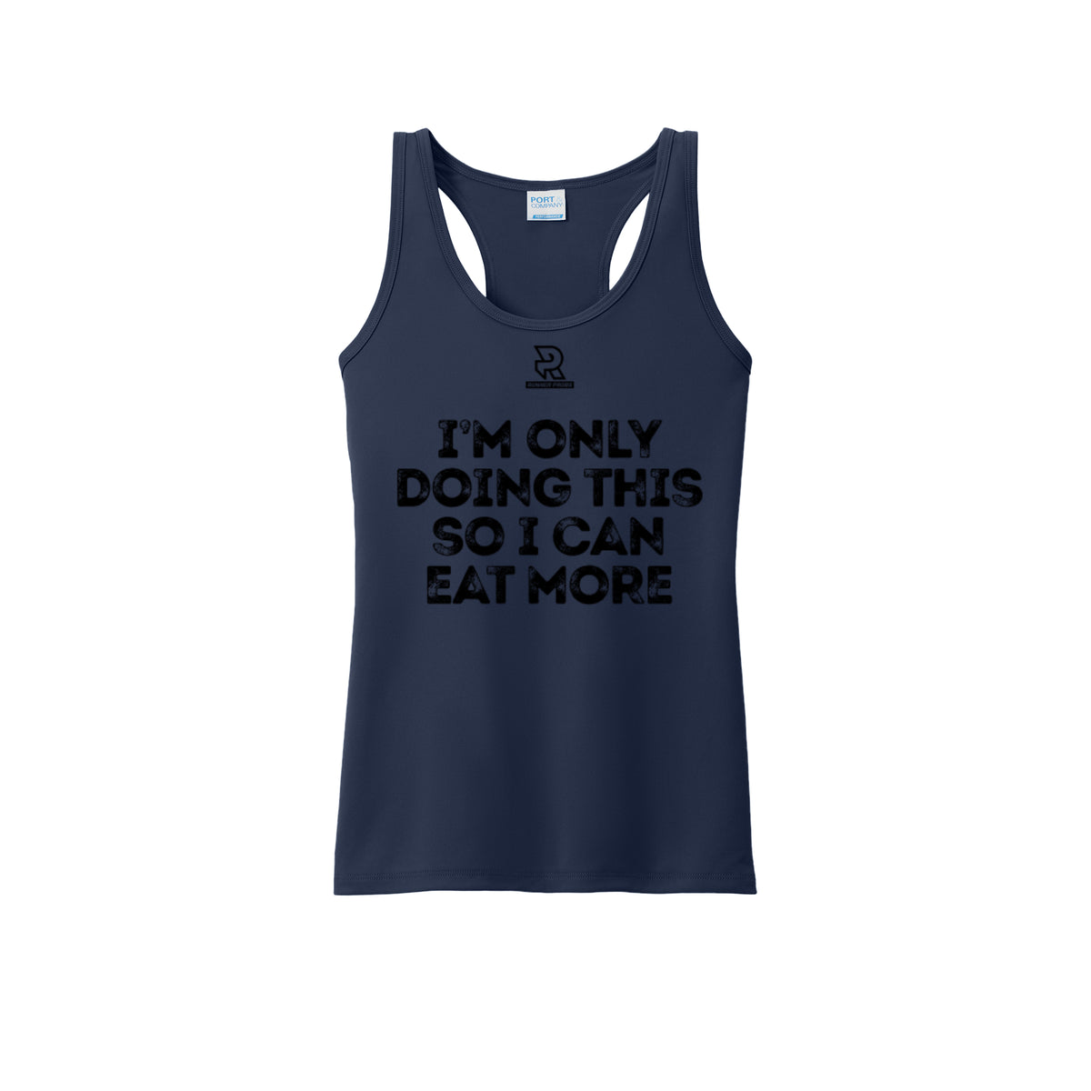 EAT MORE (Black) - Womens Performance Tank